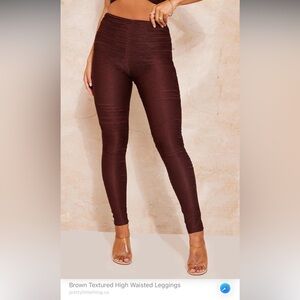 Pretty little thing textured leggings